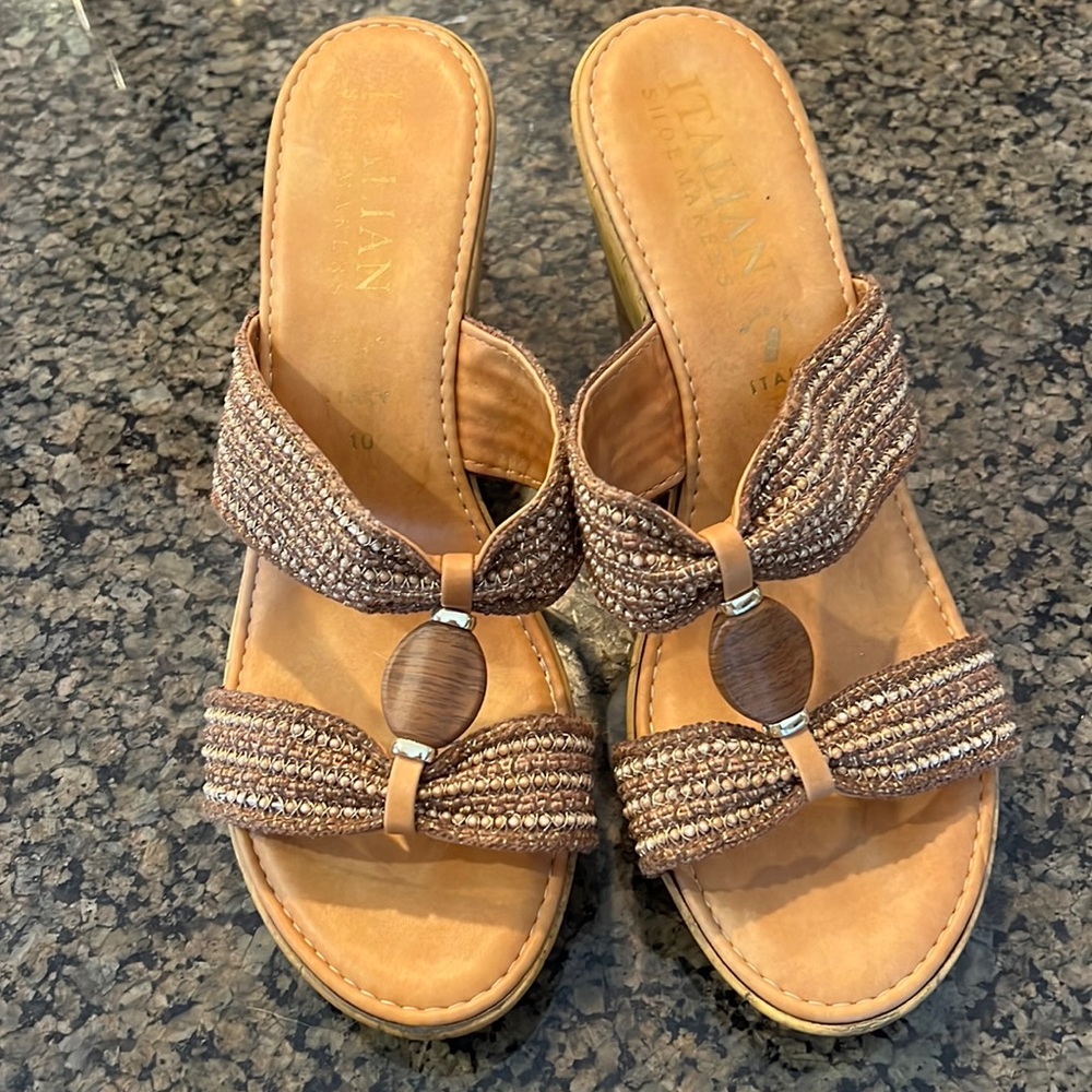 Brown size 10 sandals